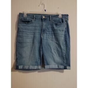 Signature Levi's Strauss Size 16 / 33W Mid Rise Bermuda Shorts Denim Blue